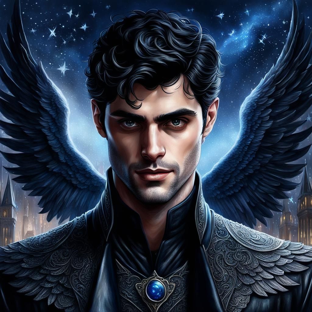 Rhysand, High Lord of the Night Court: Ethereal Fantasy Art