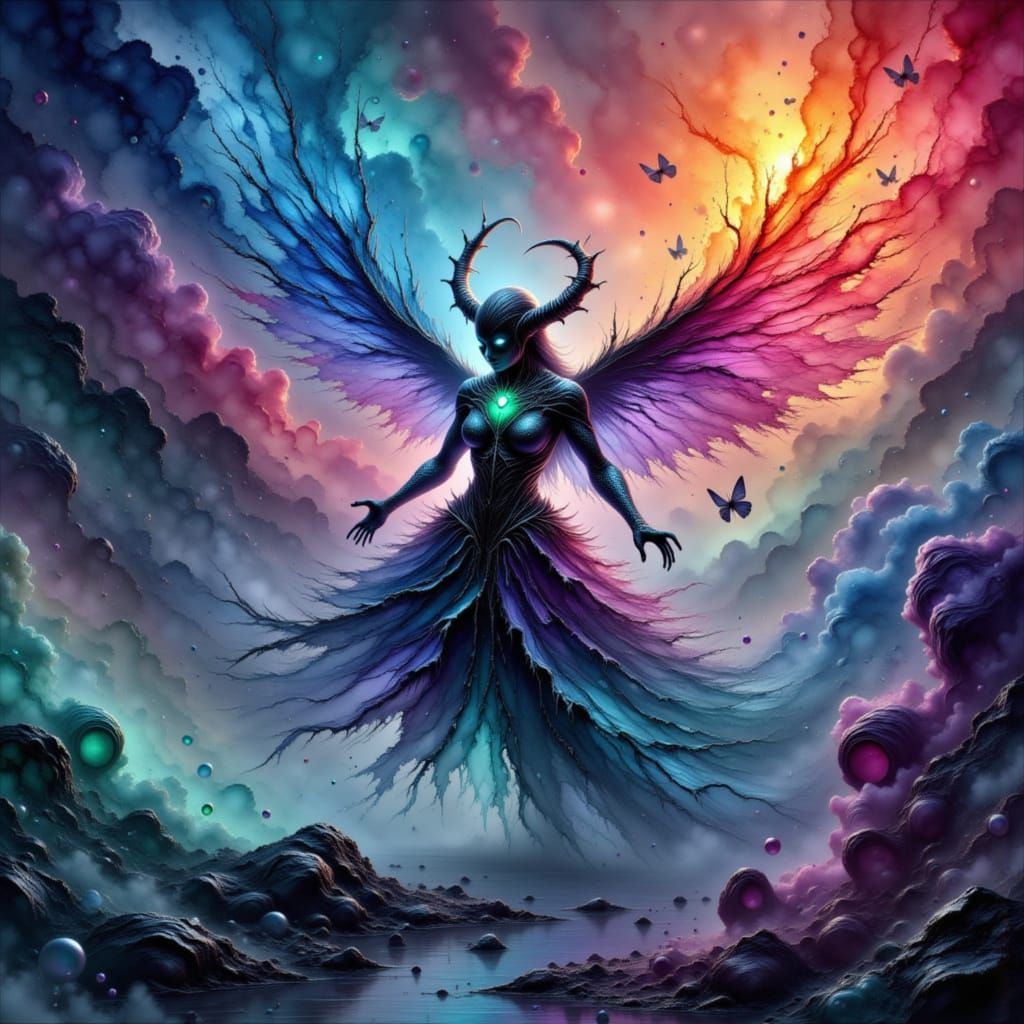 Fantastical Matte Painting with Deep Color and Intricate Det...