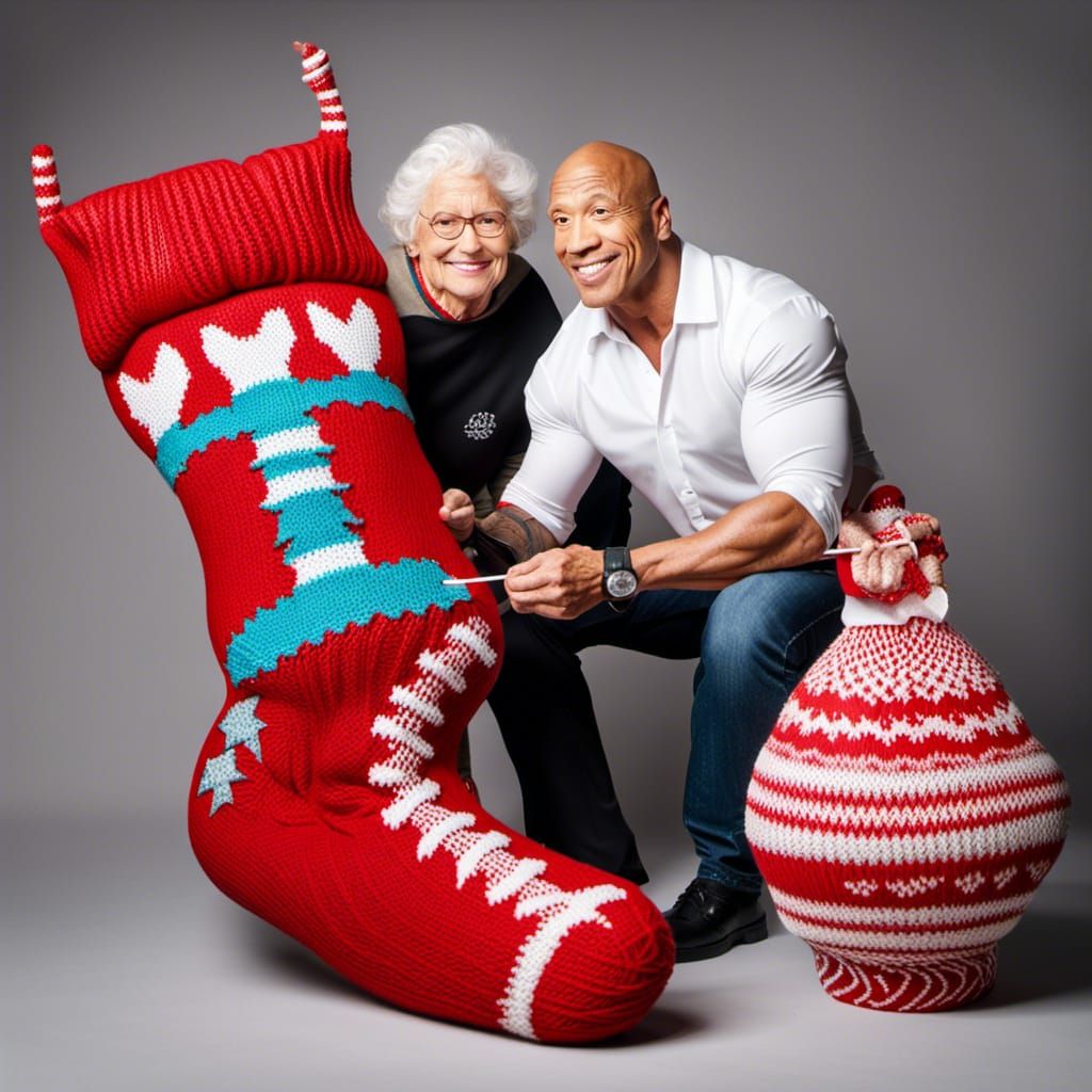 Dwayne Johnson Knitting: Guinness World Record Event