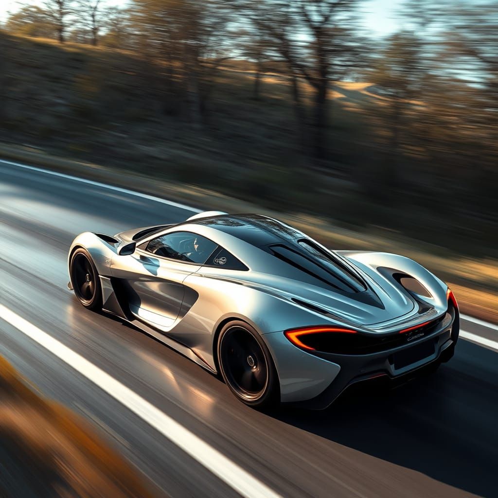 Cyberpunk Speedster in High-Tech Aesthetic