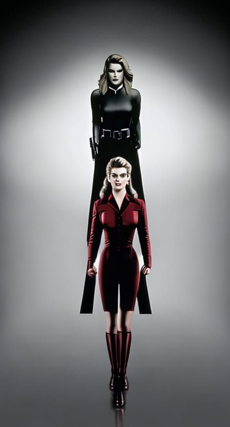 Lara Croft and Laura Palmer in Twin Peaks Red Room