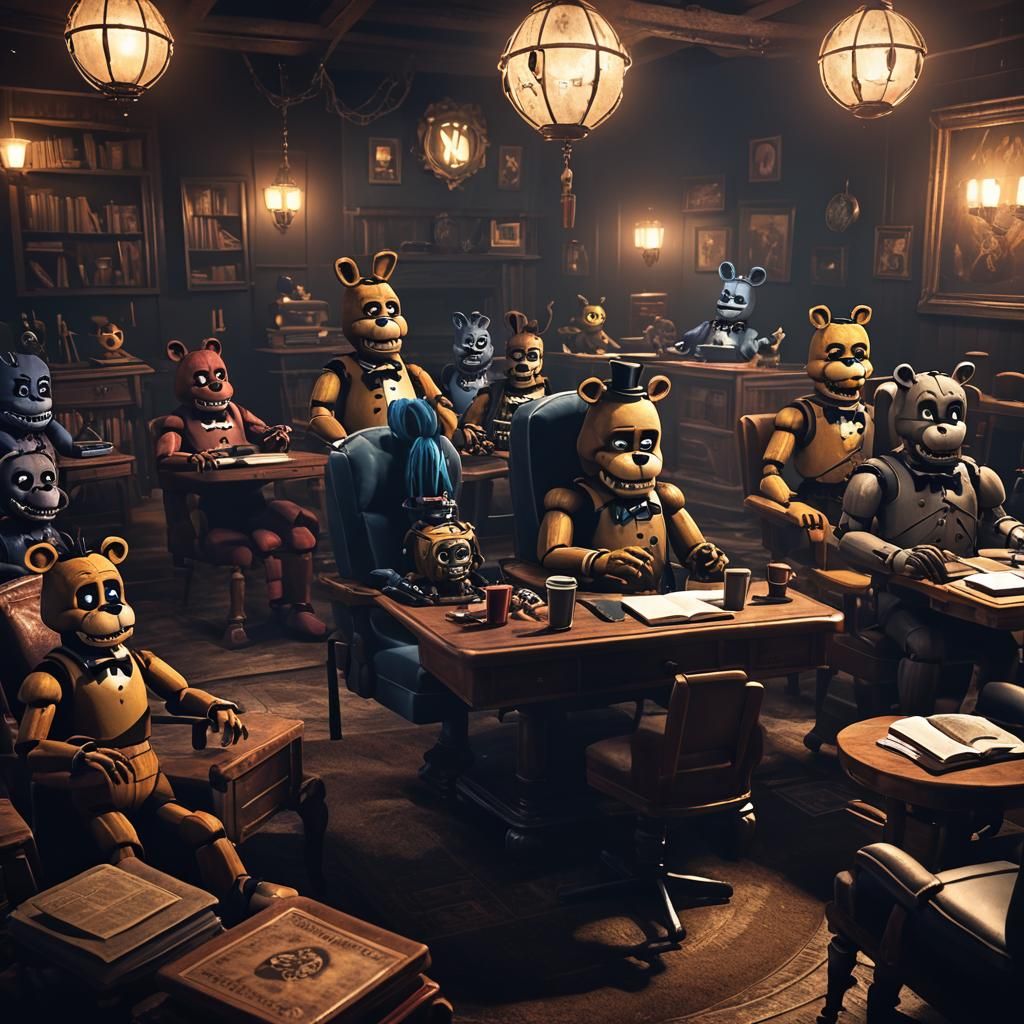 Animatronics Bible Study, Detailed Matte Painting