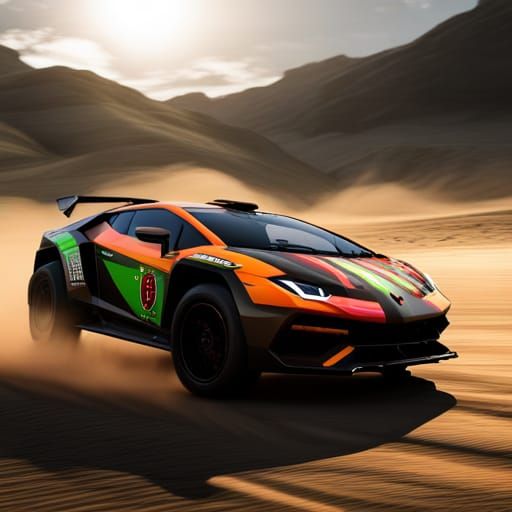 Lamborghini Revuelto: Paris Dakar Rally Car Concept