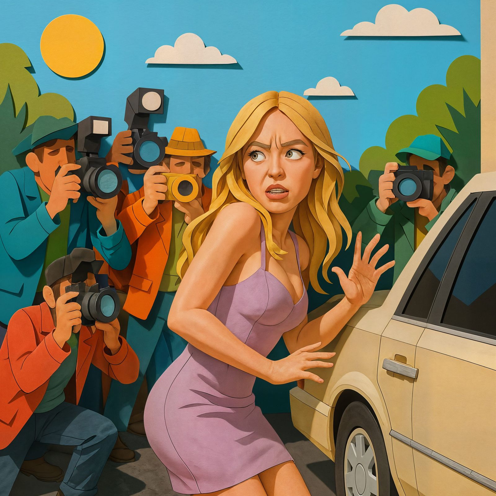 Paper Paparazzi Chase Sydney Sweeney in CGI