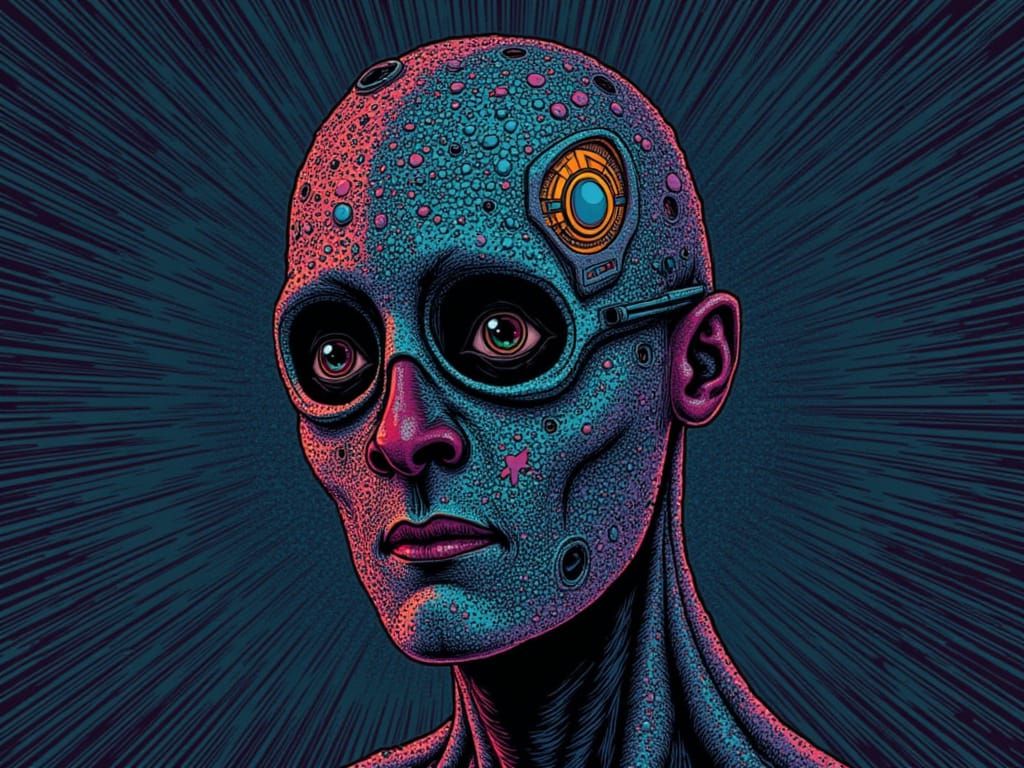 <lora:PU Glitch80:1.0> <lora:GN RetroAlienPets:1.0>