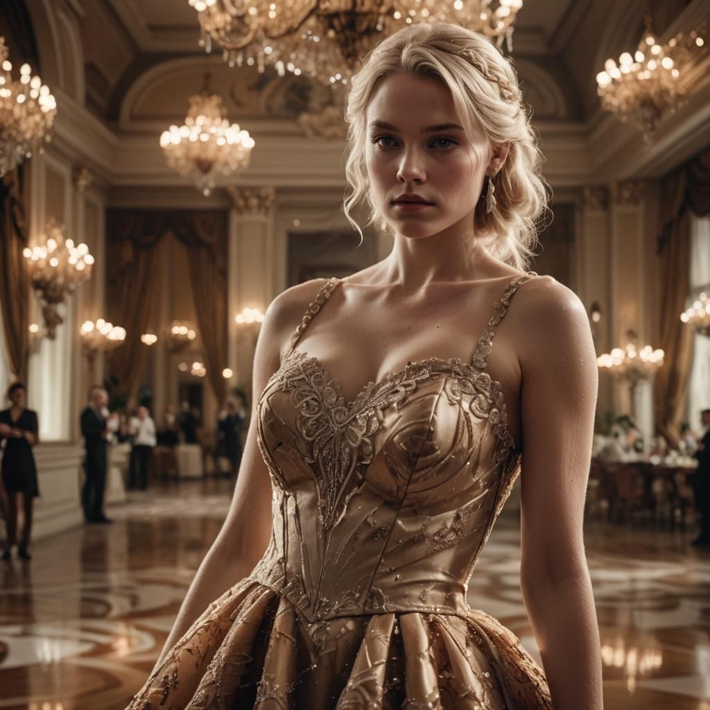 Ballroom Beauty in Dutch Master Style Lighting