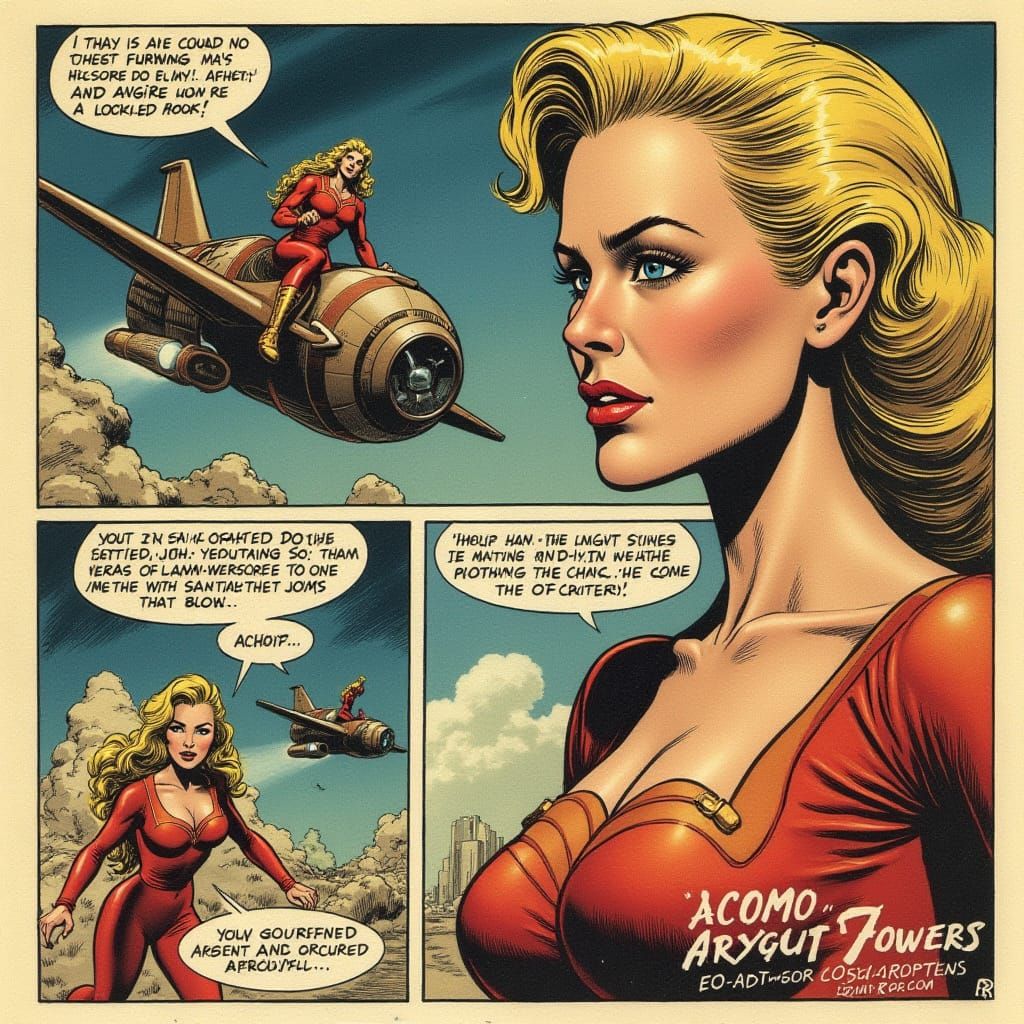 Psychic Superheroes in Sci-Fi Comic Book Art