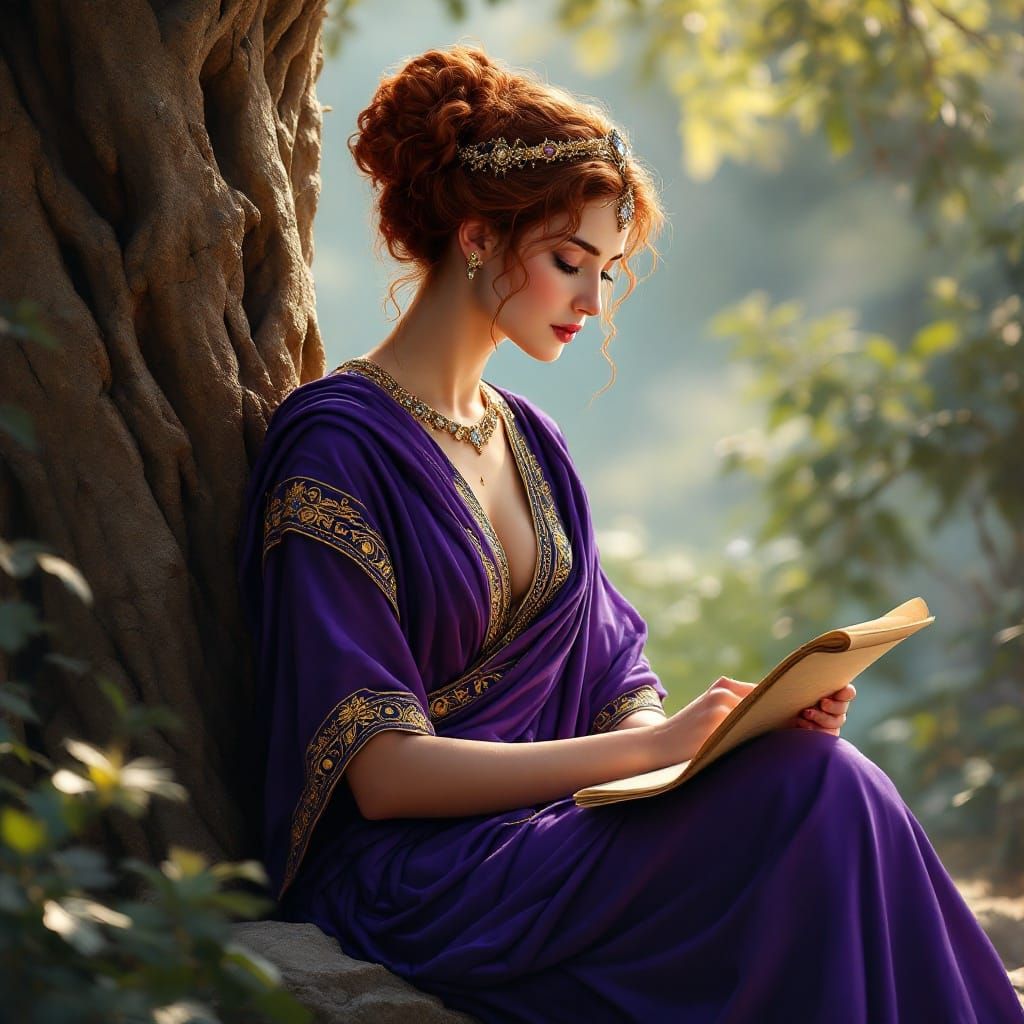 Etruscan Goddess Vegoia Seeks Divine Inspiration