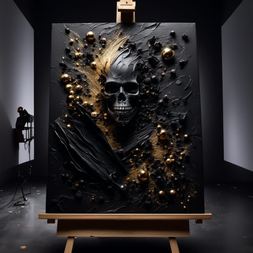 The Cure in Black and Gold Grunge Style