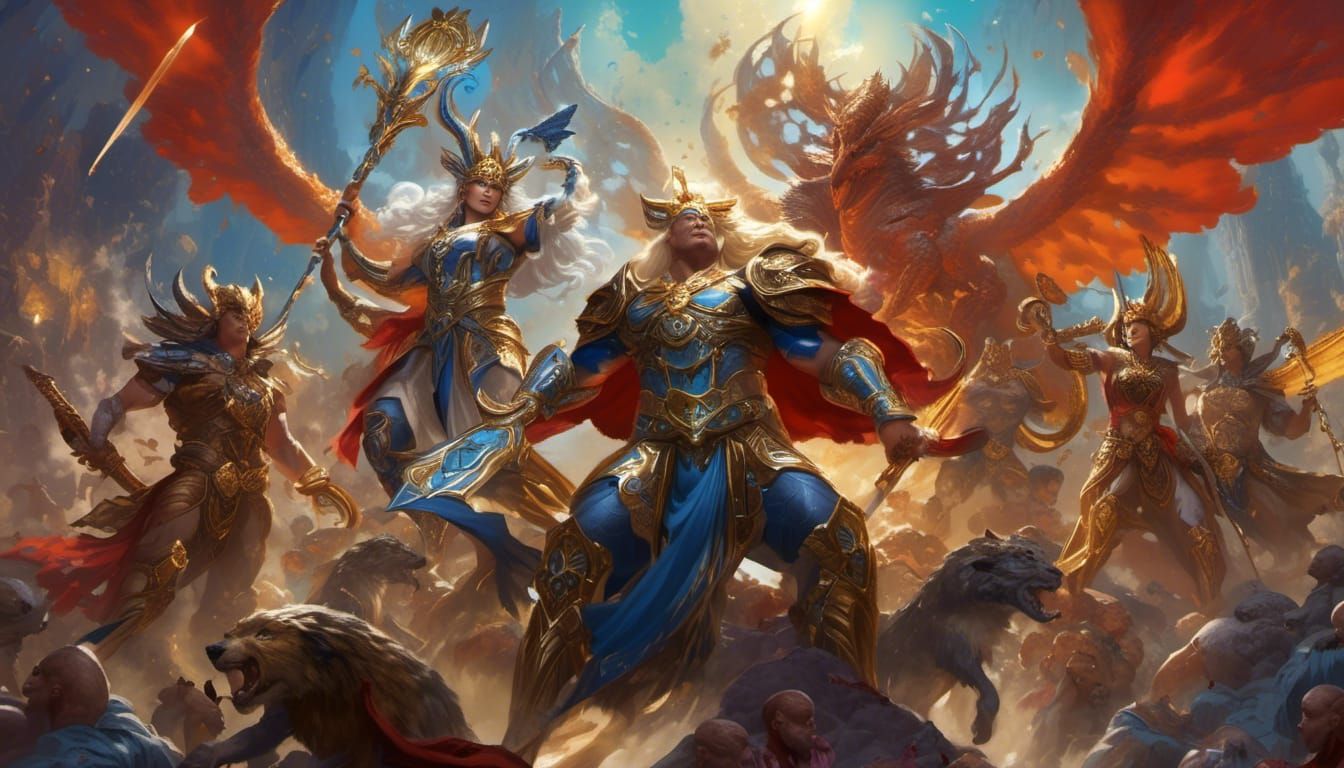 Team Fighters Unleash Magical Ability in Splash Art