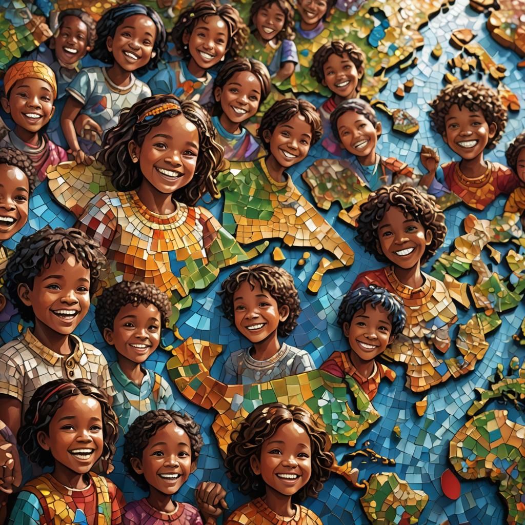 Global Mosaic: A 3D World Map of Smiling Faces