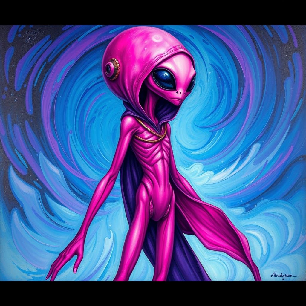 Galactic Guide in Vibrant Pink