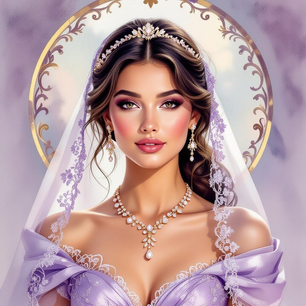 In this captivating and beautiful image, created by the arti...