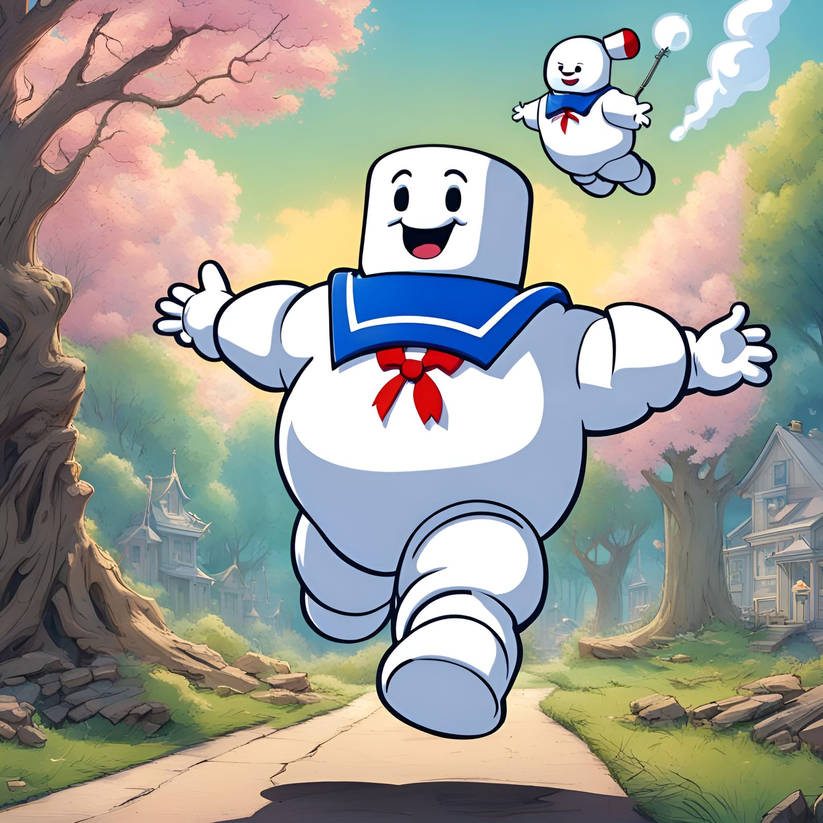 Stay Puft Marshmallow Man's Head Soars
