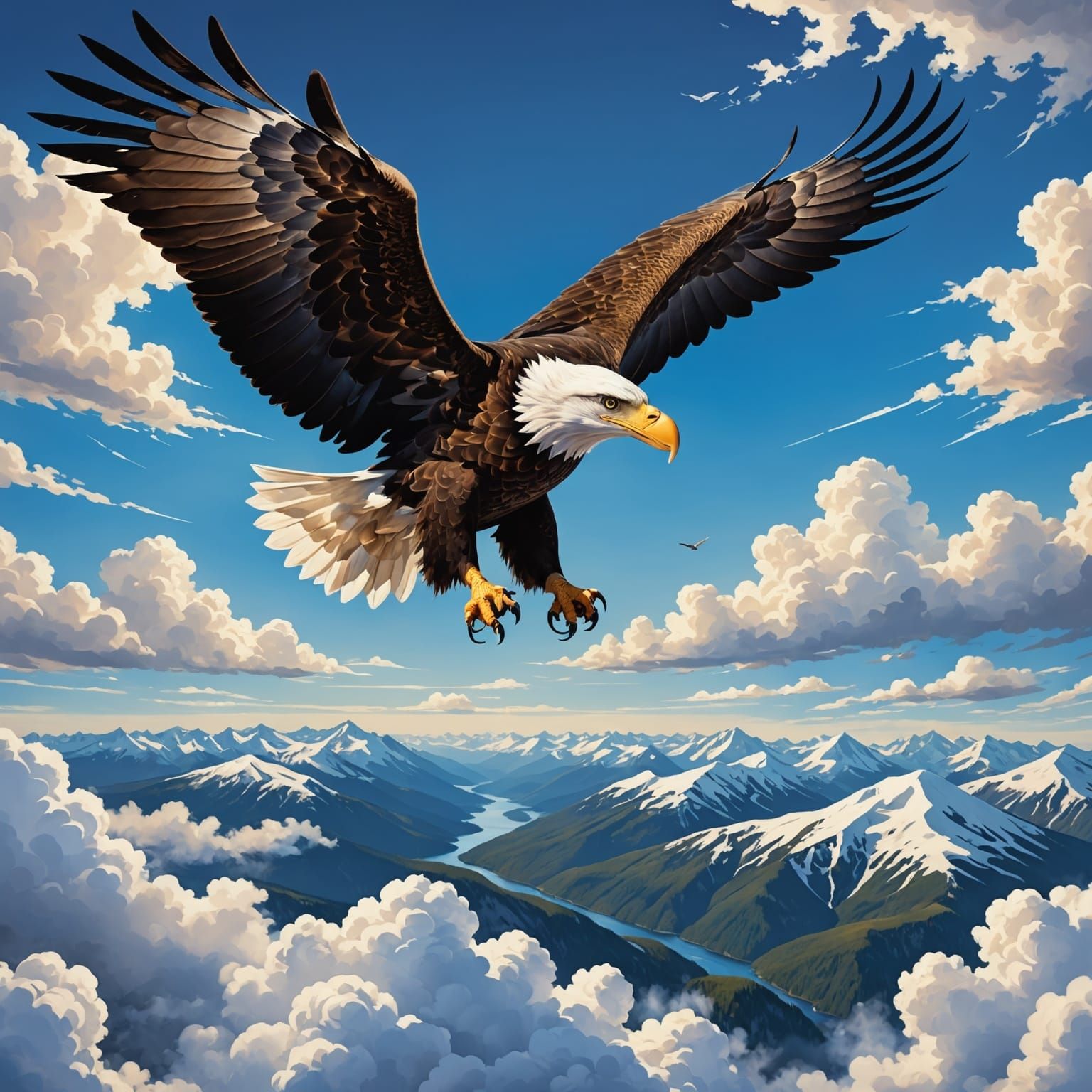 A majestic bald eagle5