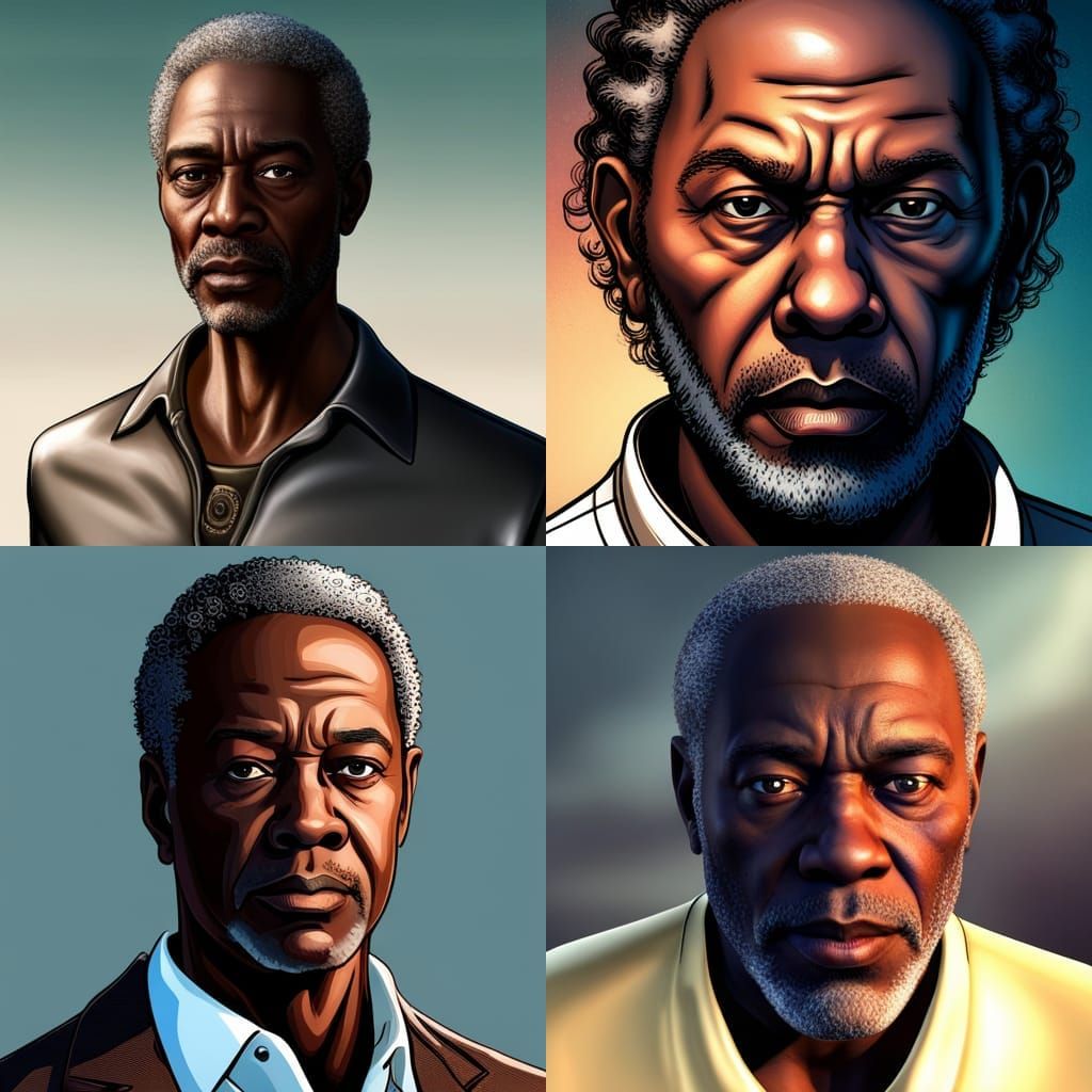 African-American Detective Concept Art in Unreal Engine 5