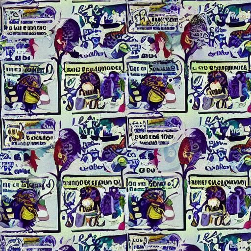 Surreal Hegelian Halloween in Retro Lithographic Style