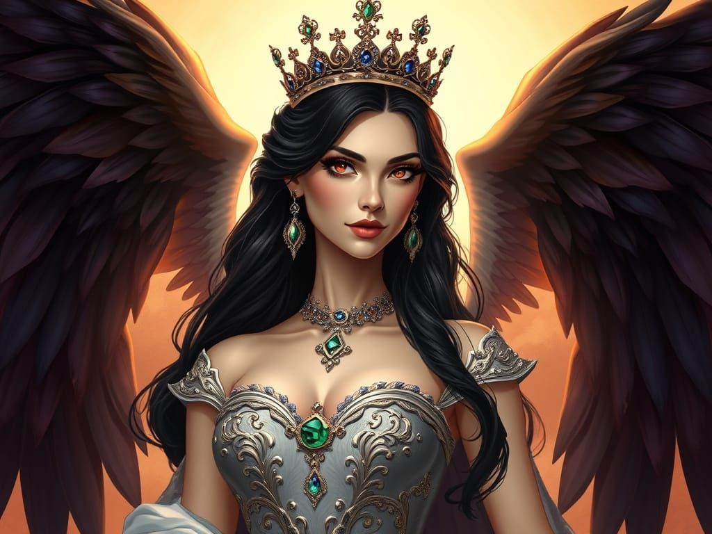 Regal Goddess in Ethereal Majesty