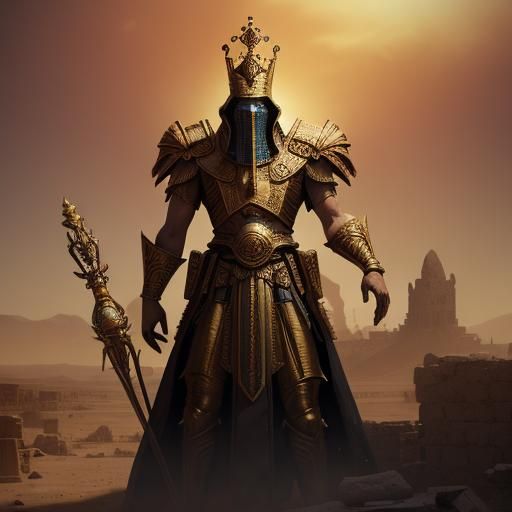 Desert Pharaoh Zombie Commands Scarabs in Sandstorm