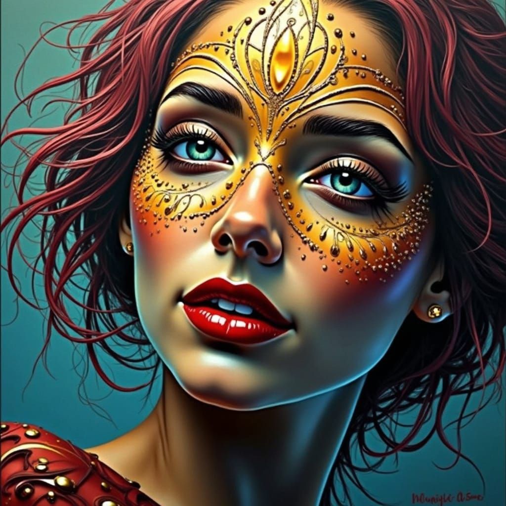 Enchanting Goth Witch in Black Leather