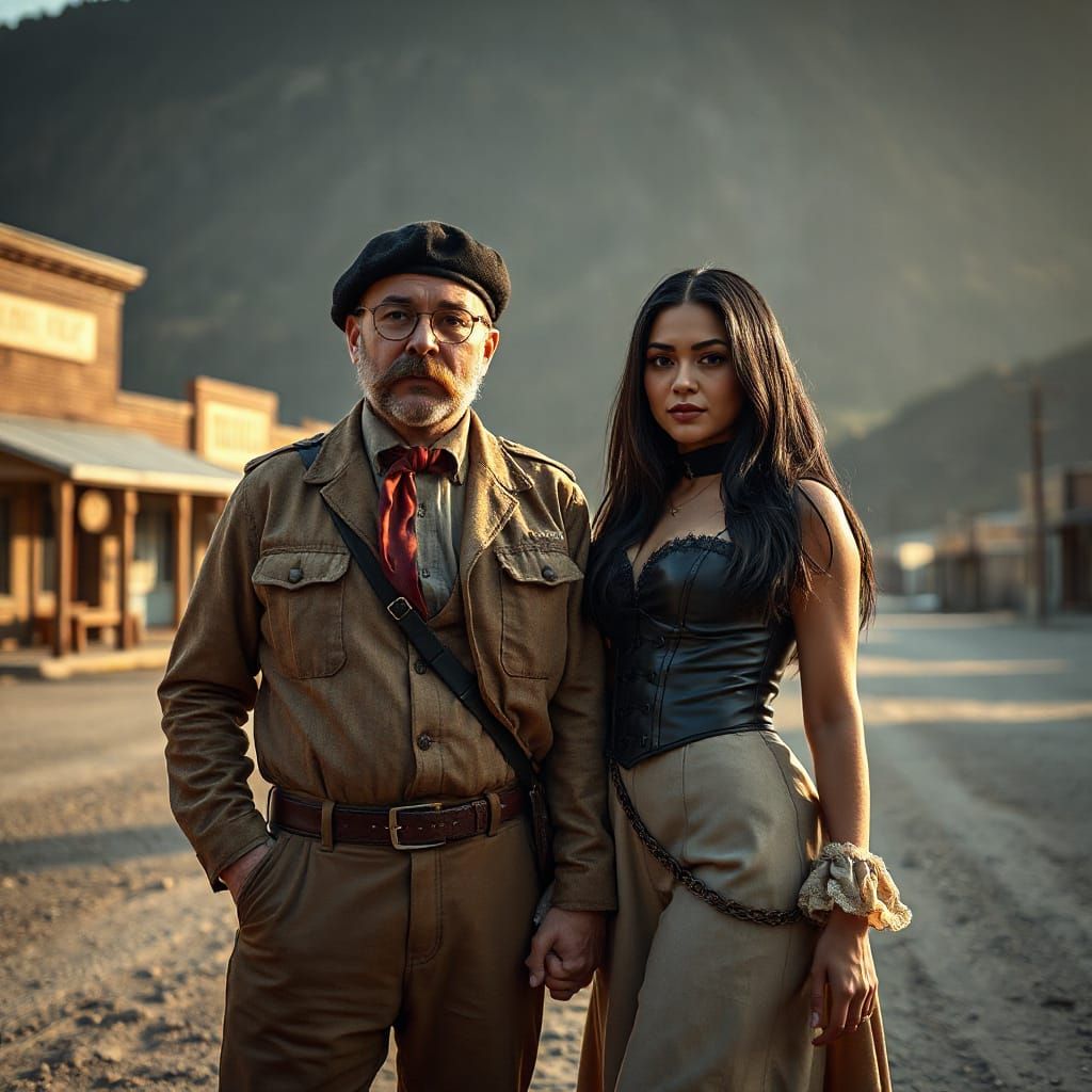 Truffaut & his Venezuelan Bride - Caracas 1974