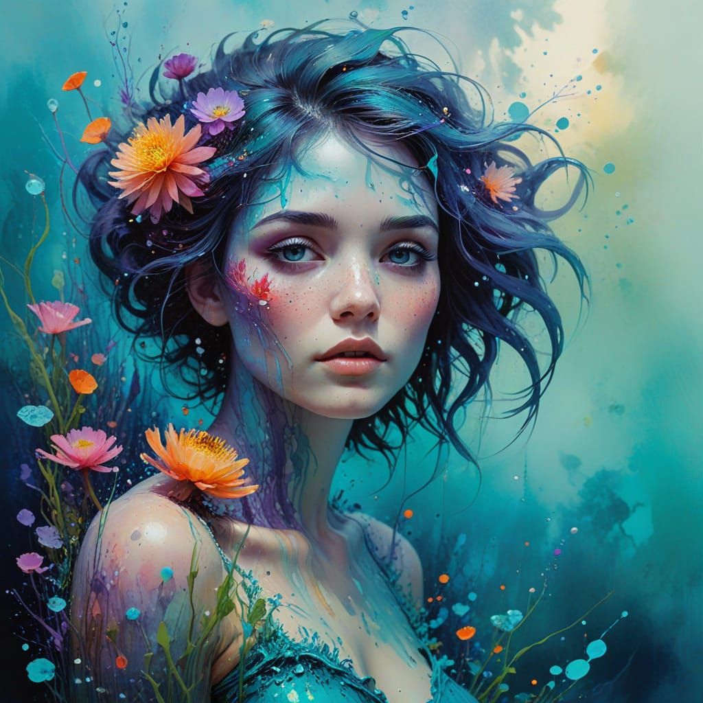 Enchanted Underwater Garden with Exotic Fish