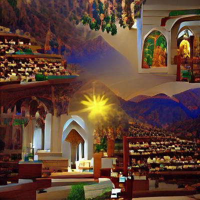 Volumetric Lighting Illuminates a Valley of Faith