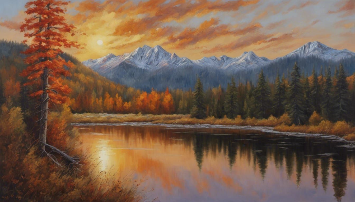 A beautiful sunset in North Idaho.