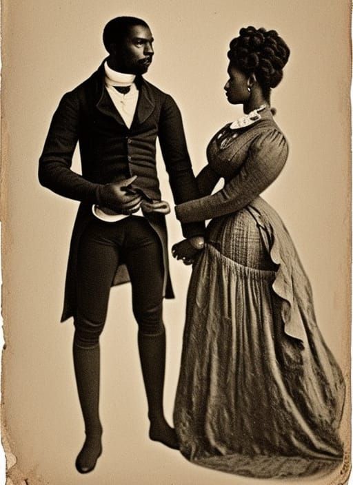 Historical Romance: Black Woman and Suited Man