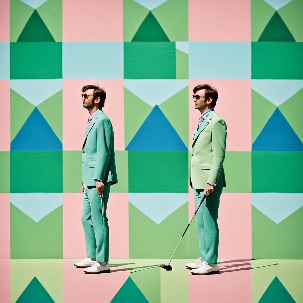 David Tennant Golfing, Wes Anderson Style
