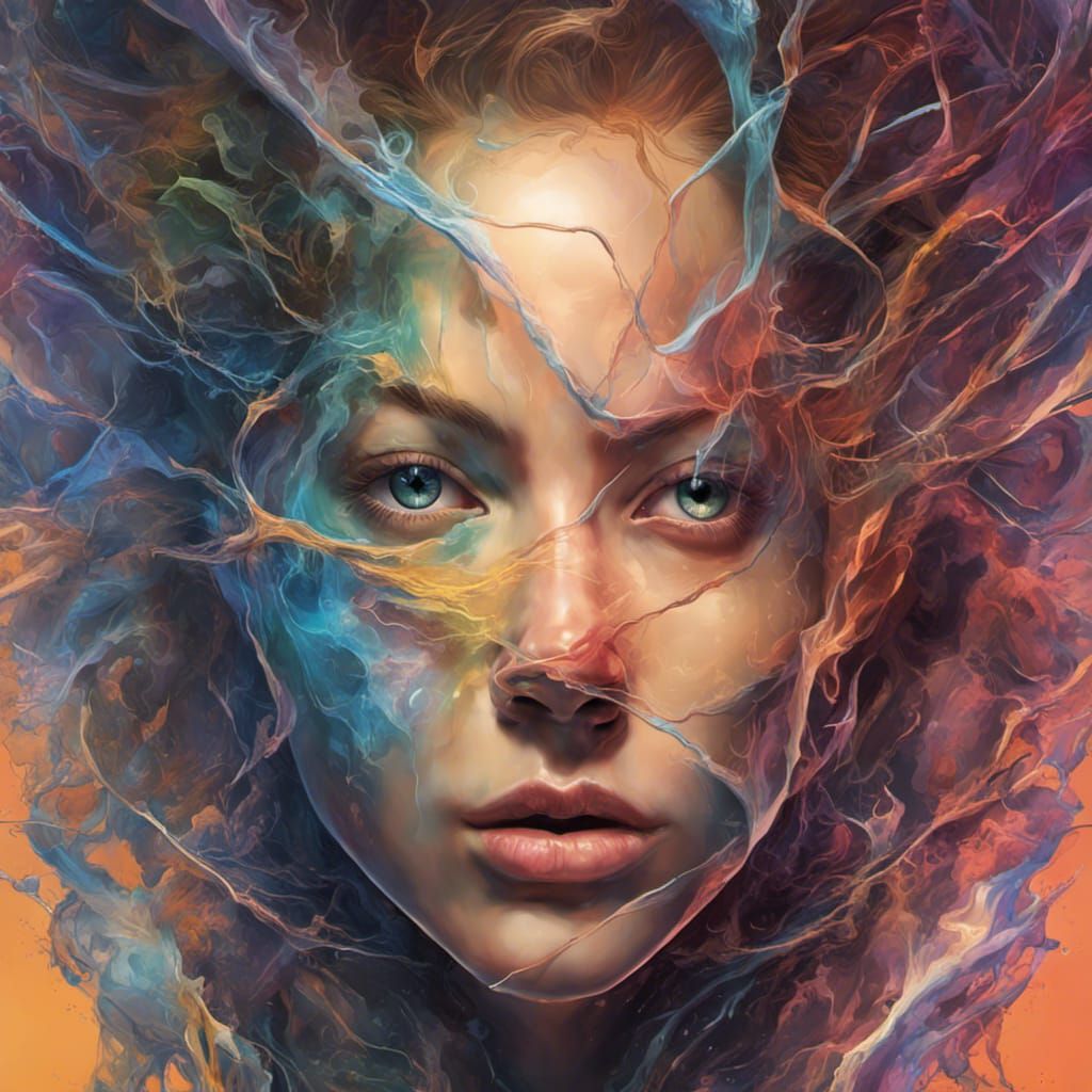 Quantum Entanglement: Hyperrealistic Splash Art Concept