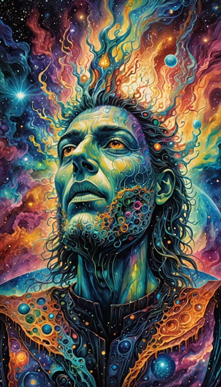 Regal Being in Celestial Realm: Holographic Art