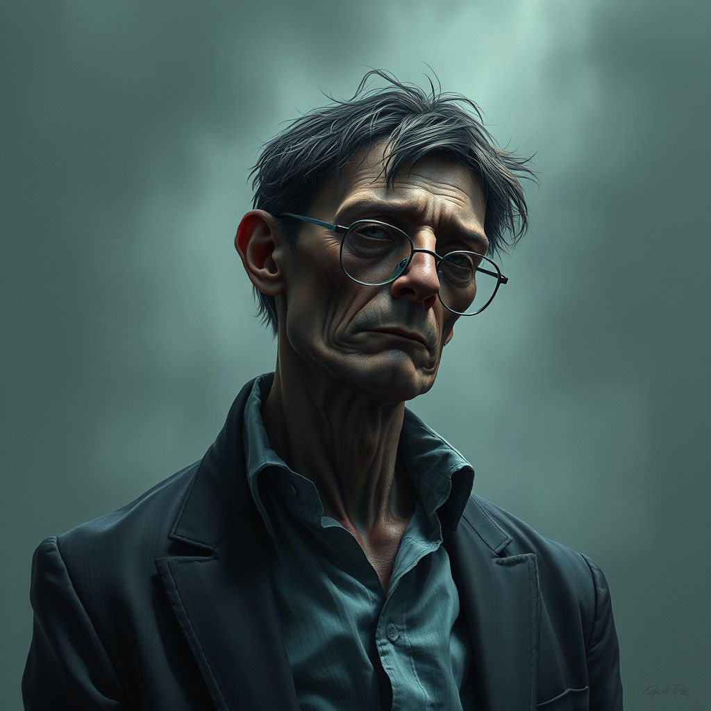 Surreal Sleepwalker in Daze, Fantasy Concept Art