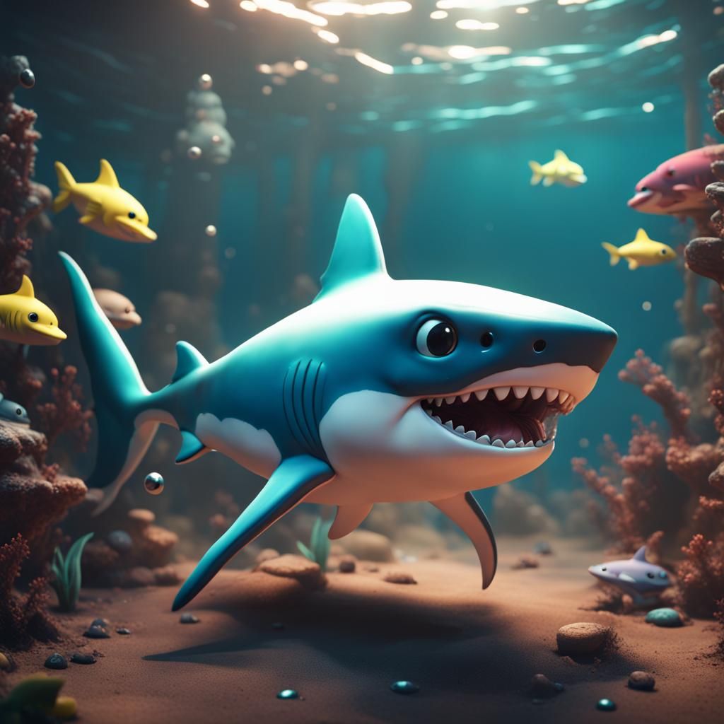 Fantastical Baby Shark Concept Art