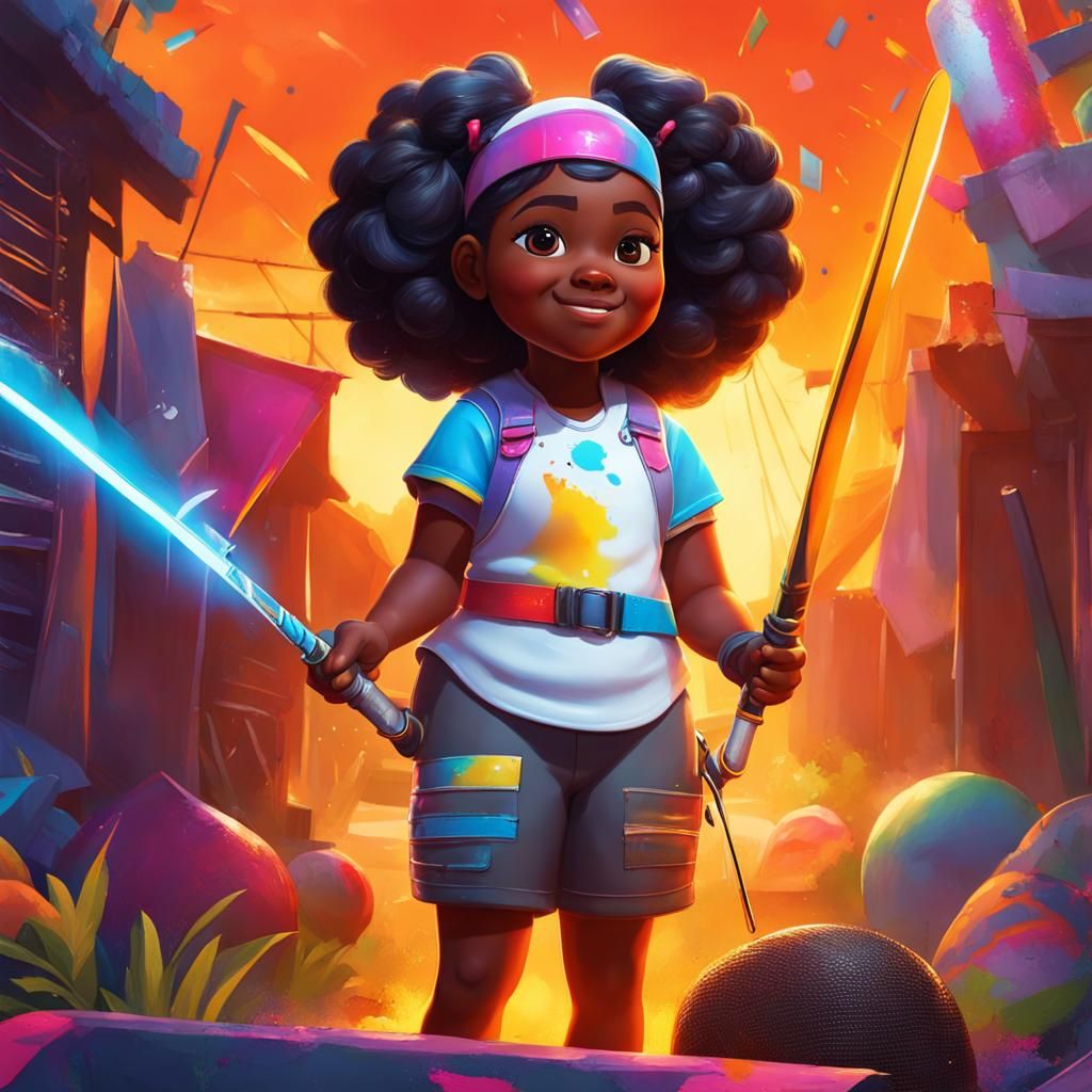 Foil Fencing Summer Camp: Graffiti Art of Young Athlete