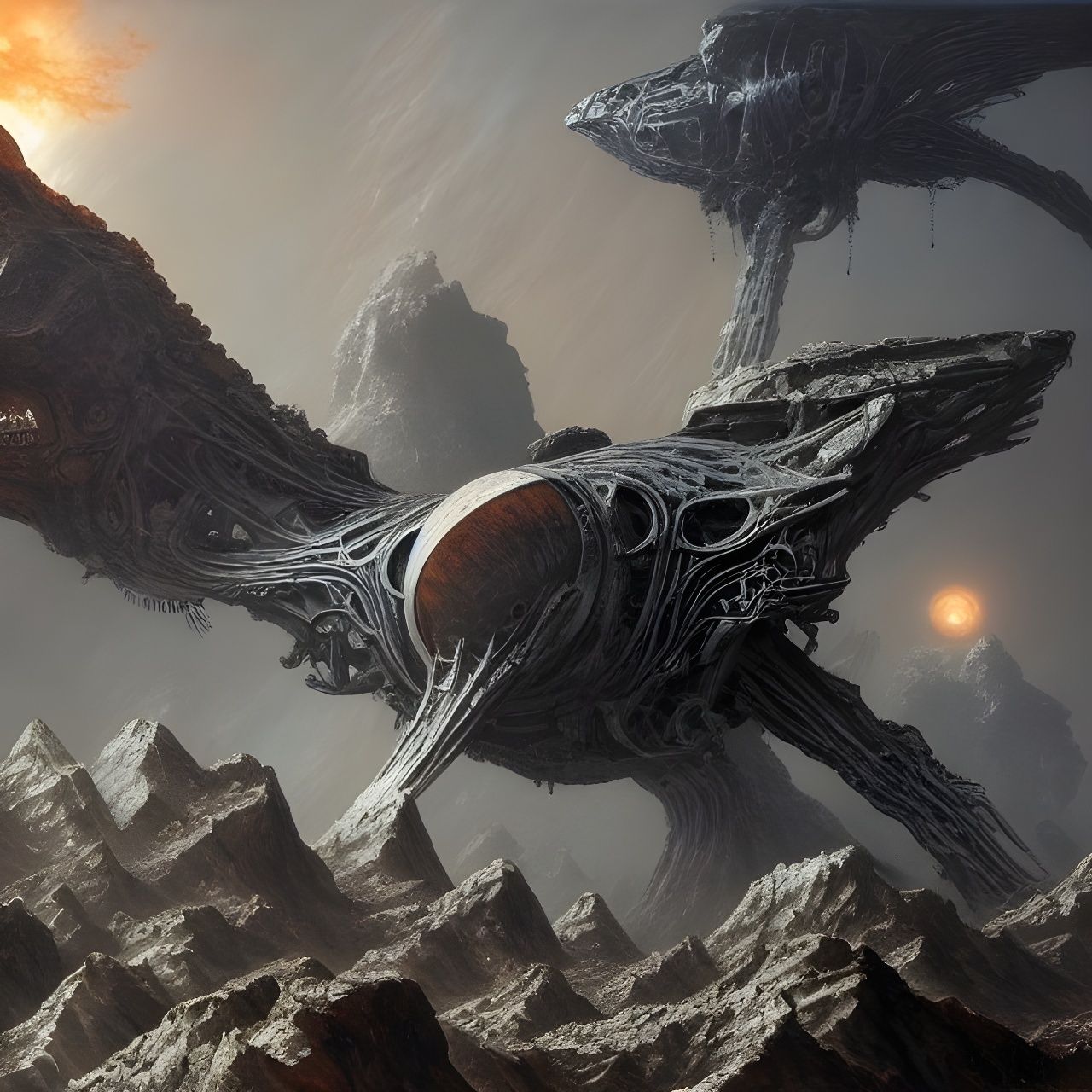 Crashed Alien Armada: A Sci-Fi Epic