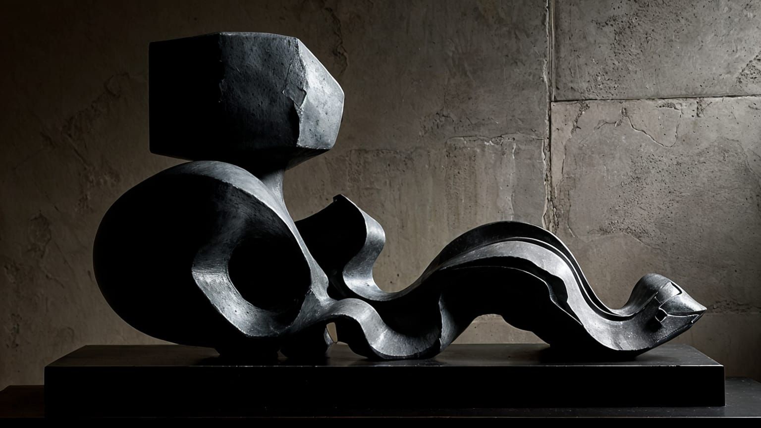 Avant-Garde Sculpture in Monochromatic Hues