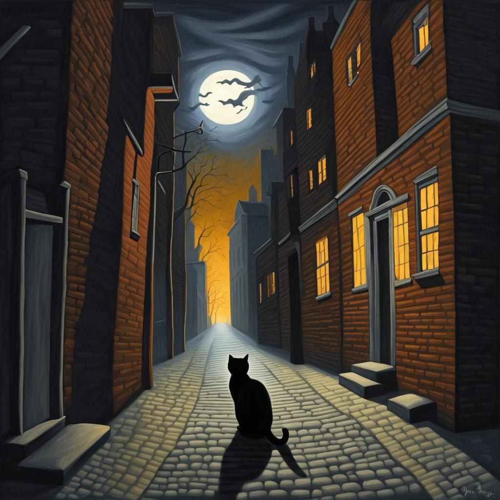 Rob Gonsalves' Spooky Cat