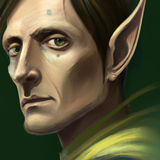 Detailed Elf Portrait with Dynamic Lighting
