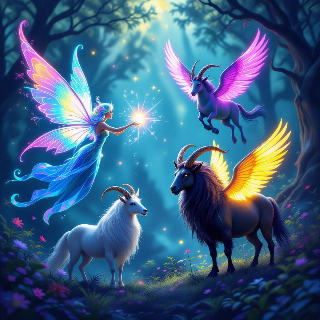 Ethereal Fairy Spirit Illuminates Mythical Creatures Ascendi...