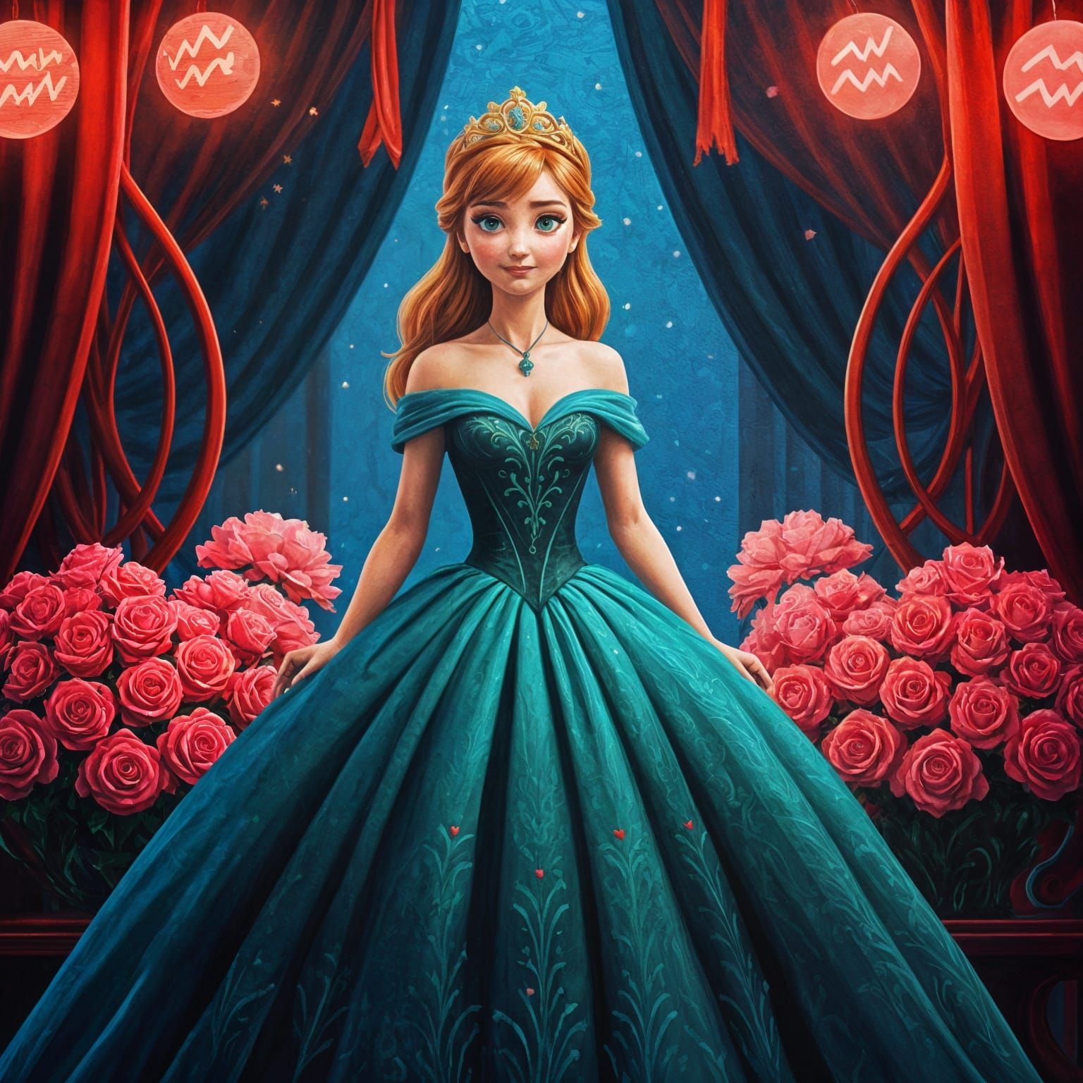 Princess Anna Celebrates Valentine's Day in Impressionist St...