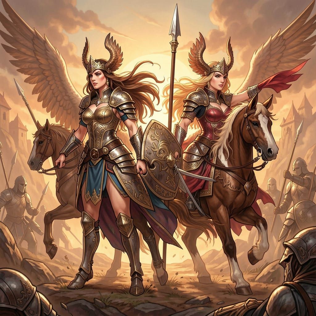 Le Valchirie: Majestic Valkyries in Flight