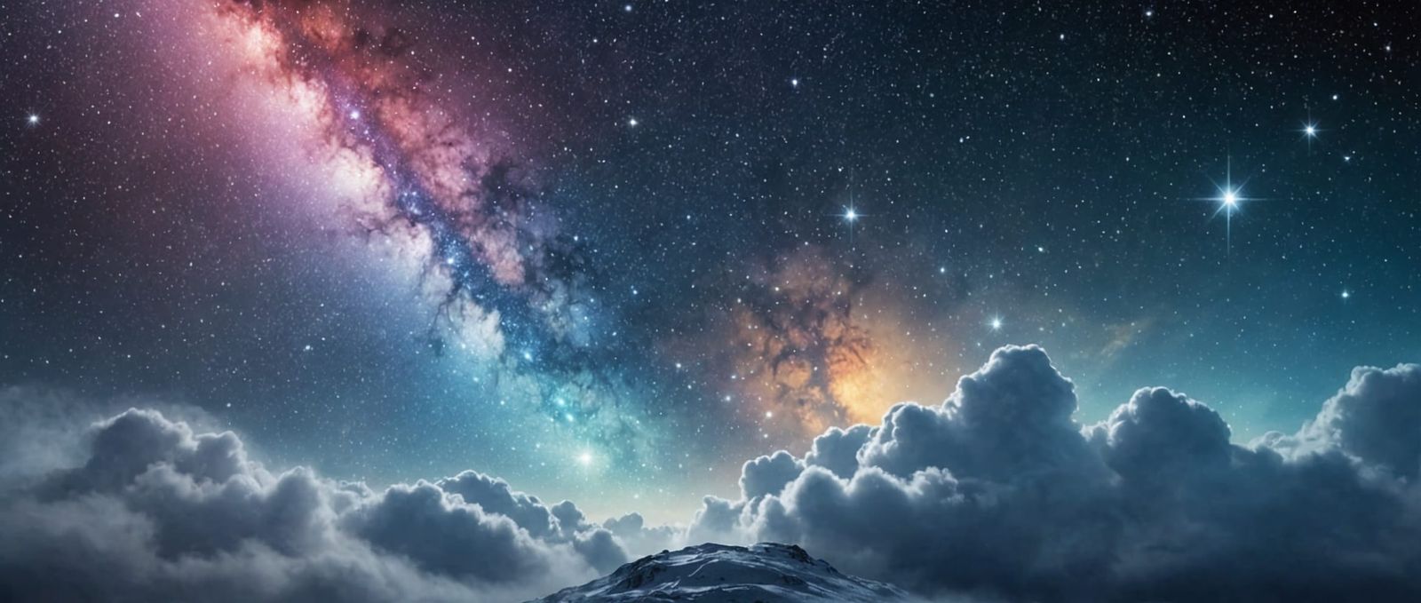 view from the highest mountain in the galaxy