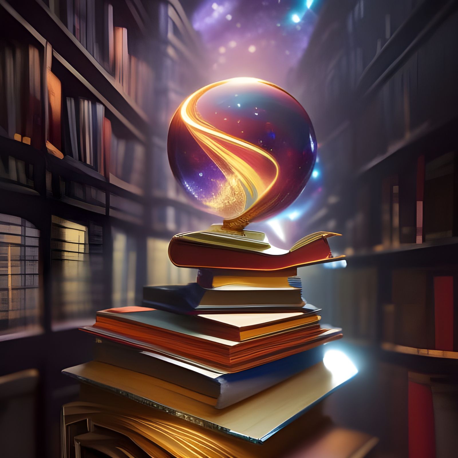 Cosmic Bibliography Highway: Detailed Concept Art