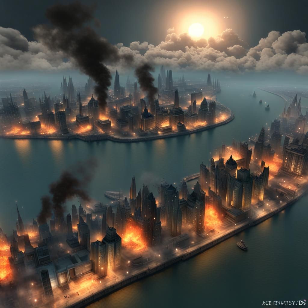 Burning Sky, Sleeping Sea: A Sci-Fi Dreamscape