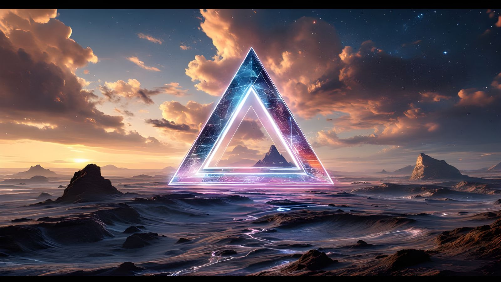 Epic Cosmic Landscape in Cinematic Style