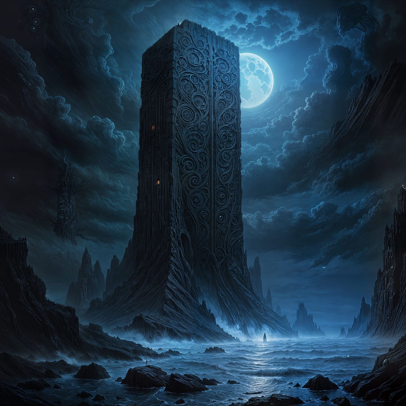 Obsidian Monolith in Twilight Realm