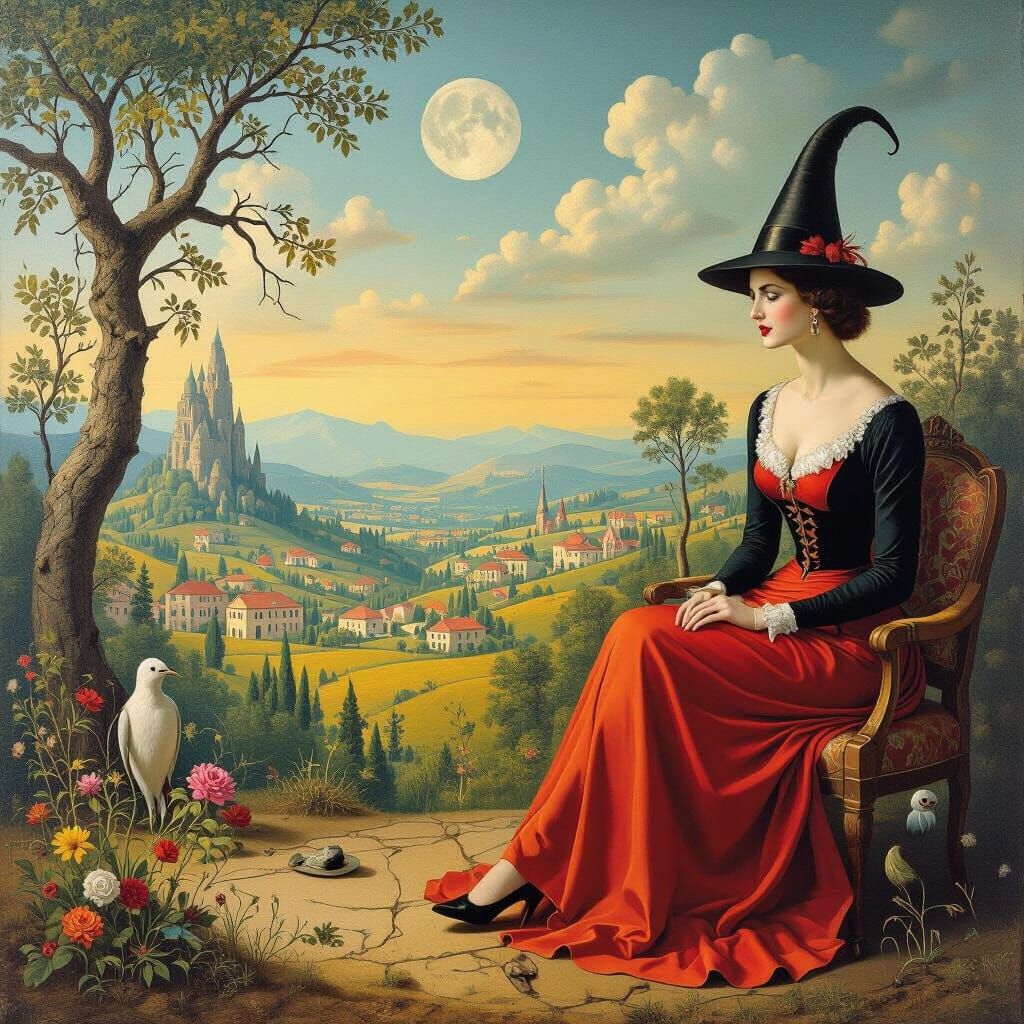 Surreal Dreamscape Inspired by Surrealist Masters