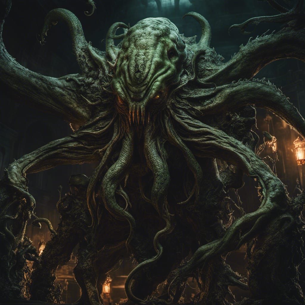 Lovecraft's Cthulhu Terrifies Humanity: Hyperrealistic Horro...