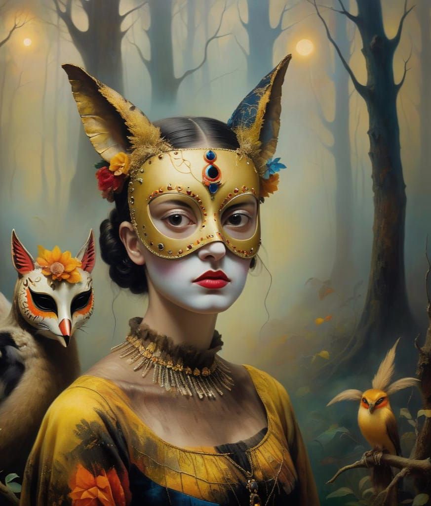 Surreal Halloween Animals in Peculiar Art Style